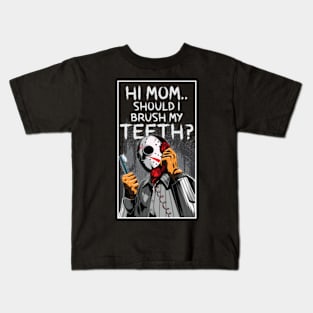 Jason On Phone Kids T-Shirt